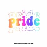 Pride Retro SVG & PNG, SVG Free Download, SVG for Silhouette, svg files for cricut, separated svg, pride free svg, lgbtq+ svg, rainbow svg, love wins svg, gay svg, pride month svg, bisexual pride svg