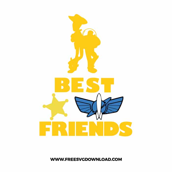 Toy Story Best Friends SVG & PNG, SVG Free Download, svg files for cricut, svg files for Silhouette, separated svg, trending svg, disney svg, toy story svg, woody svg, buzz lightyear svg, forky svg, toy story png, alien svg, andy svg, disneyland svg, birthday svg, svg for kids