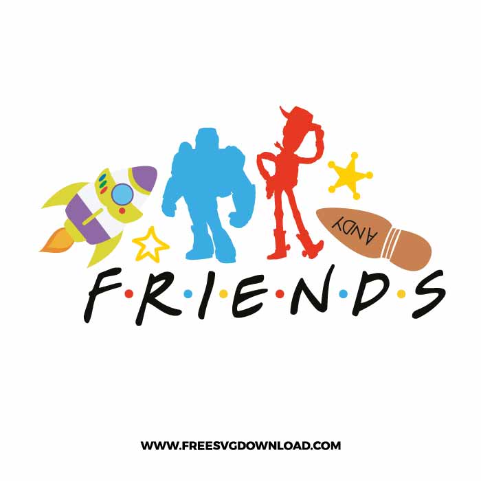 Toy Story Friends SVG & PNG, SVG Free Download, svg files for cricut, svg files for Silhouette, separated svg, trending svg, disney svg, toy story svg, woody svg, buzz lightyear svg, forky svg, toy story png, alien svg, andy svg, disneyland svg, birthday svg, svg for kids
