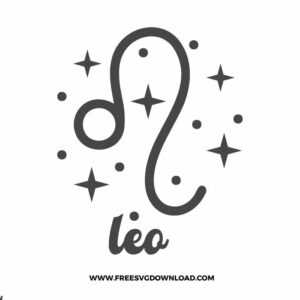 Leo SVG & PNG, SVG Free Download, svg files for cricut, separated svg, zodiac free svg, horoscope svg, astrology svg, constellation svg