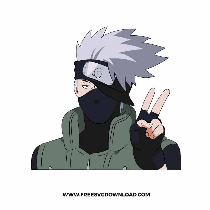 Naruto Kakashi SVG & PNG free cut files - Free SVG Download