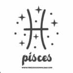Pisces SVG & PNG, SVG Free Download, svg files for cricut, separated svg, zodiac free svg, horoscope svg, astrology svg, constellation svg