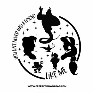 Round Aladdin Free SVG & PNG, SVG Free Download, svg files for cricut, svg files for Silhouette, separated svg, trending svg, disney svg, disney princess svg, princess svg, disneyland svg, aladdin svg, jasmine svg