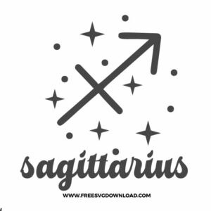 Sagittarius SVG & PNG, SVG Free Download, svg files for cricut, separated svg, zodiac free svg, horoscope svg, astrology svg, constellation svg