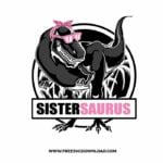 Sistersaurus SVG, SVG Free Download, SVG for Cricut Design Silhouette, dinosaur png, trex svg, cute dinosaur svg, kids svg, Jurassic park svg, free dinosaur svg, mom life svg