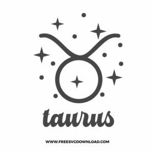 Taurus SVG & PNG, SVG Free Download, svg files for cricut, separated svg, zodiac sign free svg, horoscope svg, astrology svg, constellation svg