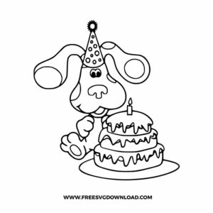 Blues Clues Birthday SVG & PNG, SVG Free Download, svg files for cricut, svg files for Silhouette, separated svg, trending svg, cartoon svg, blues svg, blues clues topper svg, blues clues birthday svg