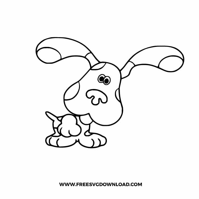 Blues Clues Silhouette SVG & PNG, SVG Free Download, svg files for cricut, svg files for Silhouette, separated svg, trending svg, cartoon svg, blues svg, blues clues topper svg, blues clues birthday svg