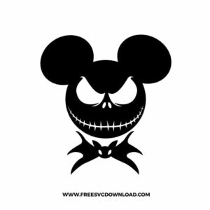 Jack Skellington Mickey SVG cut file