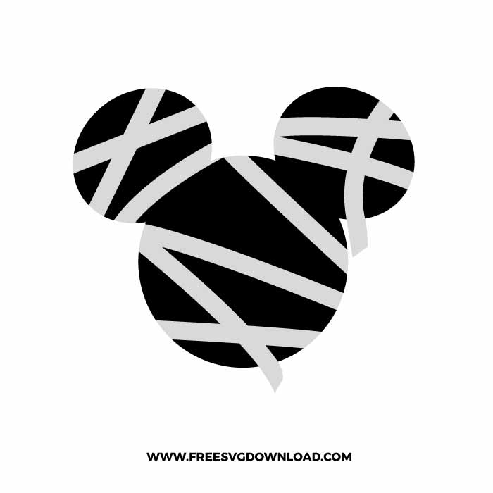 Mickey Mummy SVG & PNG, SVG Free Download, svg files for cricut, halloween free svg, spooky free svg, fall svg, pumpkin svg, happy halloween svg, ghost svg, autumn svg, trick or treat svg, horror svg, witch svg, skull svg, zombie svg, disney svg, mickey mouse svg, minnie mouse svg, nightmare before christmas svg