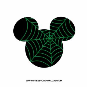Mickey Spiderweb Free SVG File