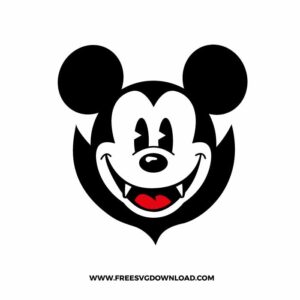 Mickey Vampire SVG & PNG, SVG Free Download, svg files for cricut, halloween free svg, spooky free svg, fall svg, pumpkin svg, happy halloween svg, ghost svg, autumn svg, trick or treat svg, horror svg, witch svg, skull svg, zombie svg, disney svg, mickey mouse svg, minnie mouse svg, nightmare before christmas svg