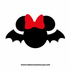 Minnie Bat Free SVG File