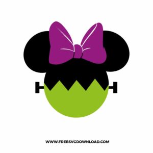Minnie Zombie Free SVG File