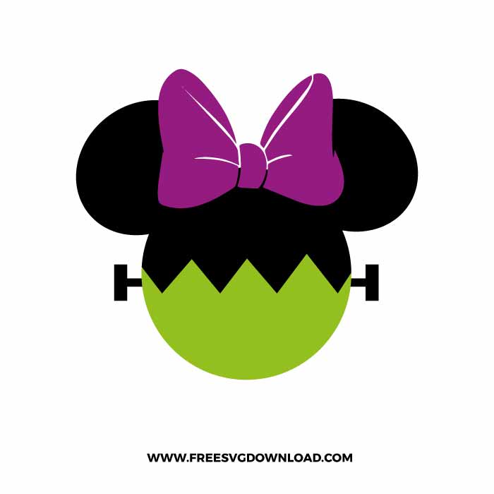 Minnie Zombie SVG & PNG, SVG Free Download,  svg files for cricut, halloween free svg, spooky free svg, fall svg, pumpkin svg, happy halloween svg,ghost svg, autumn svg, trick or treat svg, horror svg, witch svg, skull svg, zombie svg, disney svg, mickey mouse svg, minnie mouse svg
