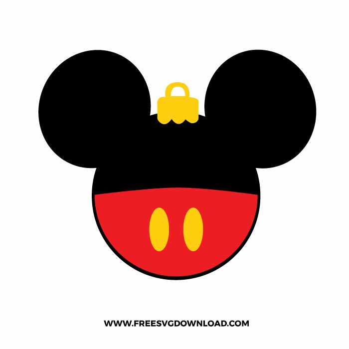 Mickey Christmas Ornament SVG & PNG, SVG Free Download, svg files for cricut, separated svg, trending svg, disney svg, disneyland svg, mickey mouse svg, gmickey head svg, minnie svg, minnie mouse svg, disney castle svg, Merry Christmas SVG, holiday svg, Santa svg, snow flake svg, candy cane svg, Christmas tree svg, Christmas ornament svg, Christmas quotes, mickey christmas svg