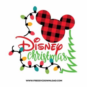 Mickey Disney Christmas SVG cut file