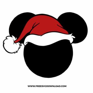 Mickey Mouse Christmas Hat SVG & PNG, SVG Free Download, svg files for cricut, separated svg, trending svg, disney svg, disneyland svg, mickey mouse svg, gmickey head svg, minnie svg, minnie mouse svg, disney castle svg, Merry Christmas SVG, holiday svg, Santa svg, snow flake svg, candy cane svg, Christmas tree svg, Christmas ornament svg, Christmas quotes, mickey christmas svg