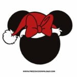 Minnie Mouse Christmas Hat SVG & PNG, SVG Free Download, svg files for cricut, separated svg, trending svg, disney svg, disneyland svg, mickey mouse svg, gmickey head svg, minnie svg, minnie mouse svg, disney castle svg, Merry Christmas SVG, holiday svg, Santa svg, snow flake svg, candy cane svg, Christmas tree svg, Christmas ornament svg, Christmas quotes, mickey christmas svg