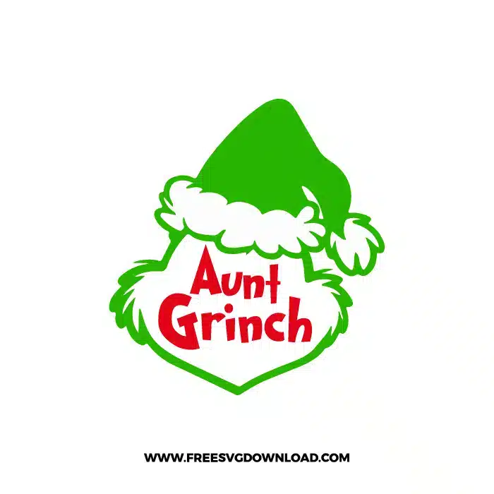 Aunt Grinch SVG & PNG, SVG Free Download, svg cricut, Christmas SVG, grinch svg, the grinch svg, grinch face svg, grinch hand svg