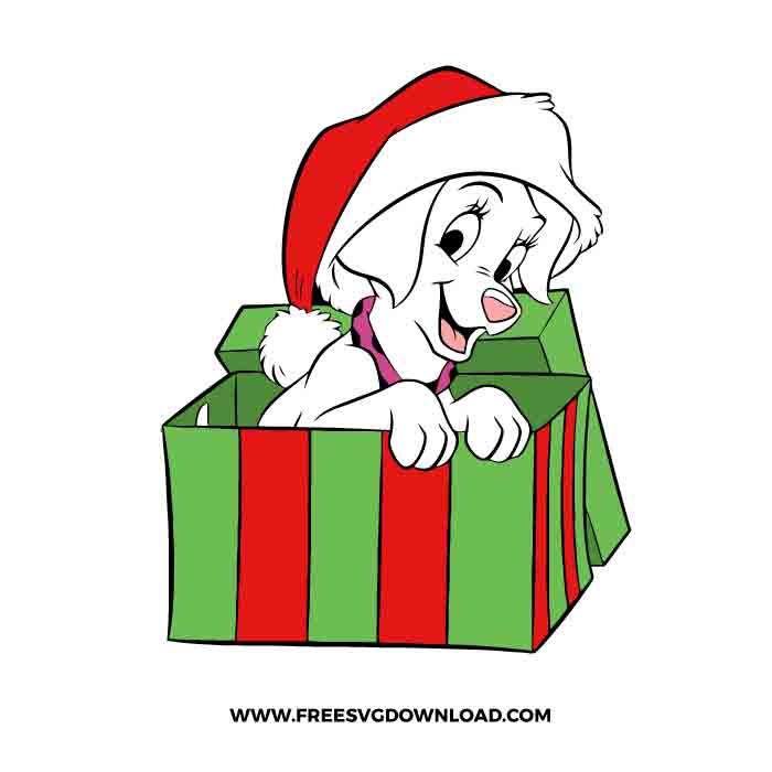 Dalmatians Christmas Gift SVG & PNG, SVG Free Download, svg files for cricut, separated svg, , candy cane svg, Christmas tree svg, Christmas ornament svg, dalmatian texture svg, dalmatian dog svg, 101 dalmatian svg, Cruella svg, disney svg