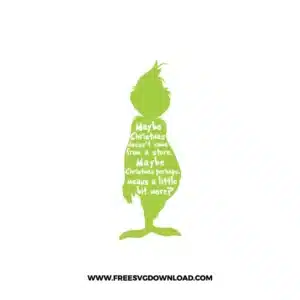 Grinch A Bit More Free SVG File