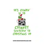 Grinch Chimney Snatching SVG & PNG, SVG Free Download, svg cricut, Christmas SVG, grinch svg, the grinch svg, grinch face svg, grinch hand svg