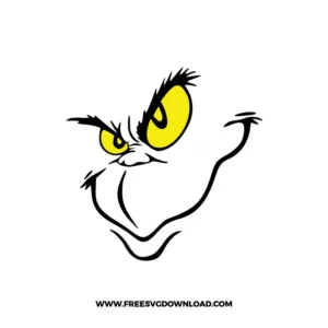 Grinch Face Cricut Free SVG File