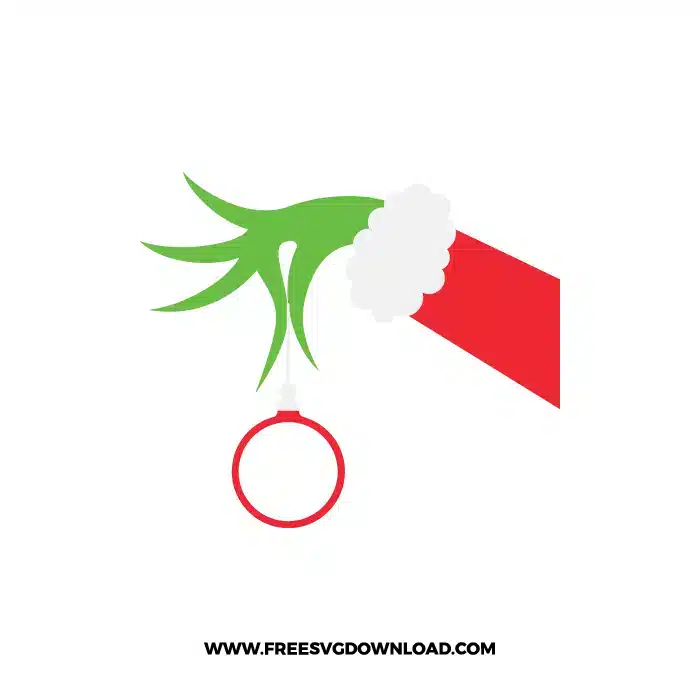 Grinch Holding Ornament 1 SVG & PNG, SVG Free Download, svg cricut, Christmas SVG, grinch svg, the grinch svg, grinch face svg, grinch hand svg