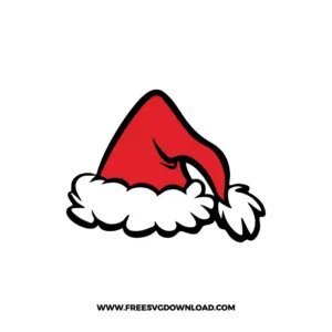 Grinch Santa Hat Free SVG File