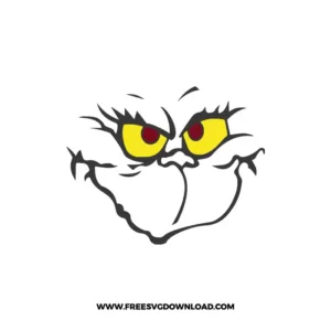 Grinch Smirk Free SVG File