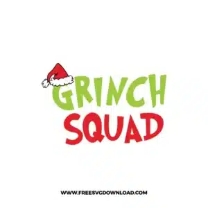 Grinch Squad Free SVG File