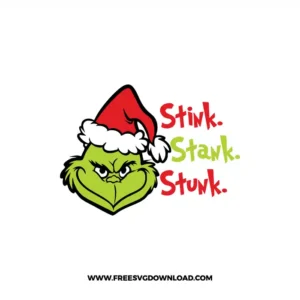 Stink Stank Stunk Grinch Free SVG File