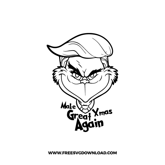 Grinch Trump 2 SVG & PNG, SVG Free Download, svg cricut, Christmas SVG, grinch svg, the grinch svg, grinch face svg, grinch hand svg