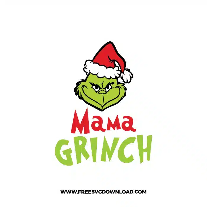 Mama Grinch 1 SVG & PNG, SVG Free Download, svg cricut, Christmas SVG, grinch svg, the grinch svg, grinch face svg, grinch hand svg