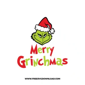 Merry Grinchmas 4 SVG & PNG, SVG Free Download, svg cricut, Christmas SVG, grinch svg, the grinch svg, grinch face svg, grinch hand svg