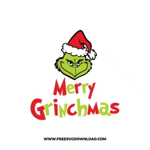 Merry Grinchmas Free SVG File