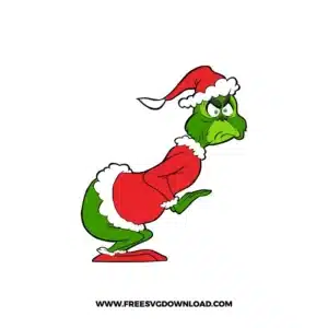 Santa Grinch Free SVG File