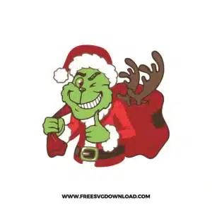 Santa Grinch 1 SVG & PNG, SVG Free Download, svg cricut, Christmas SVG, grinch svg, the grinch svg, grinch face svg, grinch hand svg
