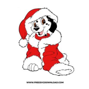 Dalmatians Christmas Free SVG File