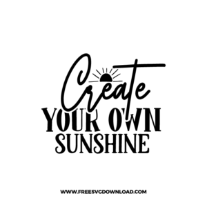 Create Your Own Sunshine Free SVG File