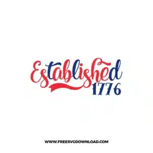 Established 1776 Free SVG File