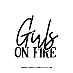 Girls On Fire Free SVG File