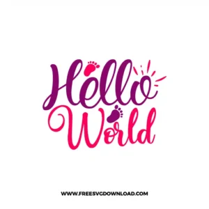 Hello World 1 SVG PNG cut files, SVG for Cricut Design Silhouette, free svg files, free svg files for cricut, free svg images, free svg for cricut, free svg images for cricut, svg cut file, svg designs, baby svg, baby footprint svg, newborn svg, baby shower svg, baby onesie svg