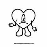 Bad Bunny Heart SVG , SVG Free Download,  SVG for Cricut Design Silhouette,  un verano sin ti svg, un verano sin ti sun svg, bad bunny christmas svg, bad bunny heart svg, layered svg, bunny svg, latino svg, music svg, bad bunny valentine svg