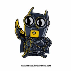 Batman Minion SVG & PNG, SVG Free Download, svg files for cricut, minions face SVG, minions eyes svg, movie svg, banana svg, girl minion, bob minion