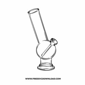 Bong free SVG, SVG Free Download, svg files for cricut, smoke svg, joint svg, marijuana svg, 420 svg, weed leaf svg, cannabis svg, stoner svg