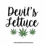 Devils Lettuce free SVG, SVG Free Download, svg files for cricut, smoke svg, joint svg, marijuana svg, 420 svg, weed leaf svg, cannabis svg, stoner svg