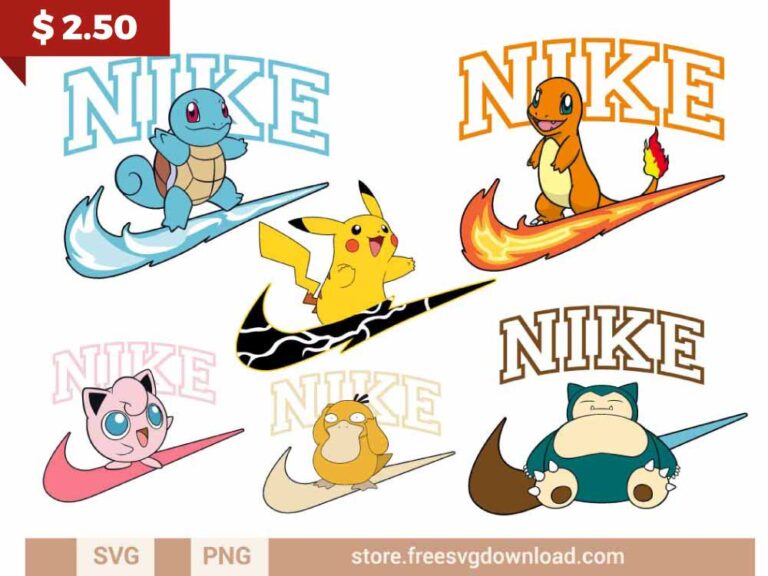 Nike SVG Bundle Pokemon Collection