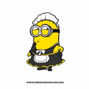 Maid Bob Minions Free SVG File